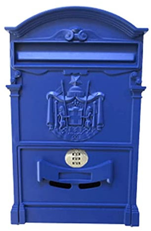 Briefkästen Classic Mailbox Wall Mount Post Box Creative Aluminium Drop Box Metal with Lock Mail Boxes Safe and Secure Parcel Box Perfekte Verwendung