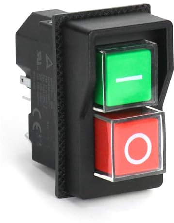 QWORK® Interruttore elettromagnetico 5 PIN KJD17, interruttore di sicurezza, AC250V 16A