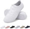 Merdoo Barfußschuhe Damen Herren Bequeme Barfuss Schuhe Damen Slip On Sneakers Weich Sportschuhe Leicht Turnschuhe rutschfest Laufschuhe Atmungsaktiv Barfussschuhe Walkingschuhe Unisex Weiß 38EU