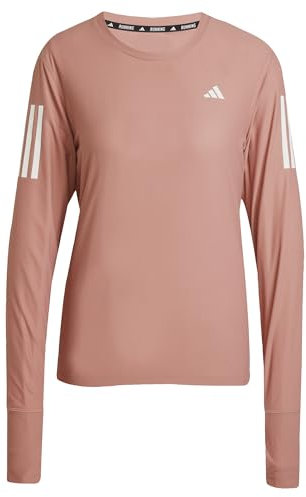 adidas Damen Own The Run Long Cuff Sleeve Tee, Warm Clay, XL