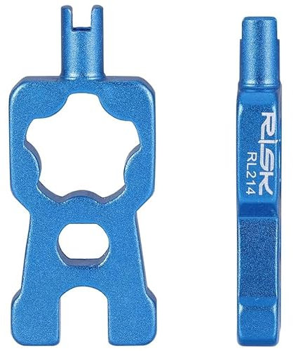 Herramienta para Válvula De Bicicleta, Llave para Quitar Valvula Schrader, Llave para Quitar Presta, Herramienta De Instalación De Válvula De Neumático, Pieza de neumático 4 en 1