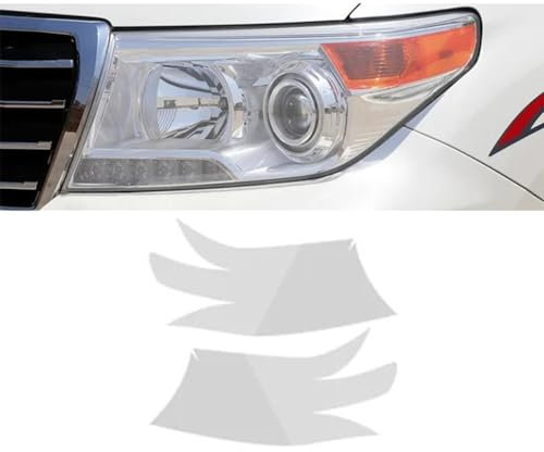 Conpert Autoscheinwerfer Schutzfolie für Toyota Land Cruiser, Autoscheinwerfer-Schutzfolie, transparenter schwarzer TPU-Aufkleber