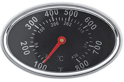 NDNCZDHC Termometro da Forno da 2,9 Pollici Per Forno a Gas ℃/F Termometro Per Fumatori Termometro Per Griglia in Acciaio Inossidabile Per Esterno 38-430 ℃