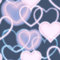 Arthouse Modern Neon Heart Lights Wallpaper for Girls Bedrooms Living Rooms, Feature Walls Kids Bedroom Navy/Pink (925605)