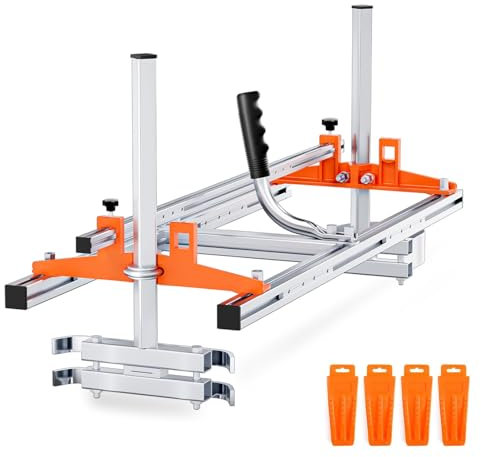 36 Inch Chainsaw Mill, Portable Saw Mill, Lumber Cutting Guide Timber Chainsaw Mill Kit Attachment Cutting Milling Wood