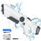 Wasserpistole Elektrisch, Elektrische Wasserpistole für Kinder und Erwachsene, Automatic Water Gun mit 8M Reichweite, Externe Wasserflasche, für Garten, Pool, Strand (Weiß)