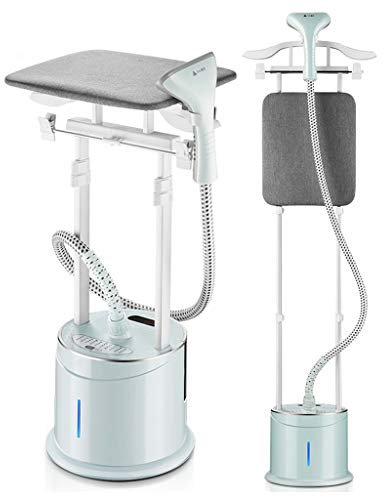 Vaporizador vertical para ropa, planchado horizontal y vertical 2 en 1, calentamiento rápido, elimina las arrugas, vaporizador para ropa resistente con 10 niveles de vapor, tanque de agua de 2 litros