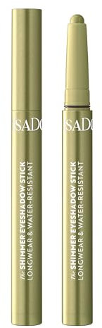 IsaDora Lidschatten Stift - All-in-One Augen Make-Up Pen als Lidschattenstift oder Eyeliner - Wasserfester Eyeshadow Stick - Vegan - Alternative zur Creme Lidschatten Palette - 45 Green Shimmer
