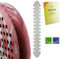 EBBOM Protector Pala de Padel Transparente Vinilo Calandrado - Pack 1/2 - Incluye Limpiador de Pala - Extrema Protección Todas Las Palas - Padel Accesorios - Protector Pala Padel Dentado - 60x420mm.