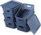 Storage Baskets with Lids, Rectangular Storage Boxes with Lids Pantry Organization and Small Plastic Basket for Shelves Desktop Drawer Closet Bathroom Bedroom,6 Pack-Blue