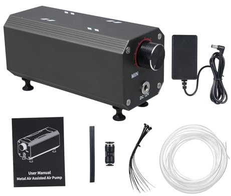 Laser Air Assist Pump AC 110V/220V Air Assist Compressor for Laser Cutter and Engraver Adjustable 22L/Min