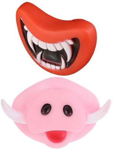 Happyyami 1 Satz 2St Beiß für Haustiere Hund Seilige Zuckerstange Stock Kleines Welpenspielzeug Kauen Geweih Dog chew Toy Halloween Tier Haustierbedarf Vinyl rot
