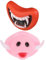 Happyyami 1 Satz 2St Beiß für Haustiere Hund Seilige Zuckerstange Stock Kleines Welpenspielzeug Kauen Geweih Dog chew Toy Halloween Tier Haustierbedarf Vinyl rot