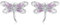 Kerraom Libellen-Ohrstecker für Damen 925 Sterlingsilber 925 Silber Ohrringe Libelle in Rosa – Kleine Herabhängende Libellen Ohrringe, Hypoallergen Tier-Ohrstecker, Schmuckgeschenk für Mädchen