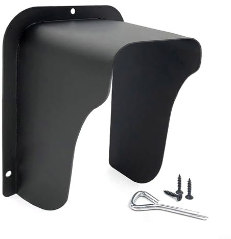 Feeshoppher U Shaped Waterproof Cover for Access Control Devices Waterproof Plastic Rain Cover for Access Control Keypad Protective Shield for Visual Doorbell Intercom Camera Door Lock Monitor