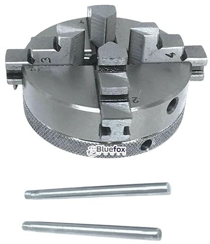 65mm 4-Jaw Lathe Chuck Thread 14 x 1 | Unimat Thread | Self-Centering Mini Chuck for CNC, Milling & Turning Machines | Hardened Jaws