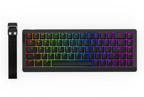 EPOMAKER HE68 Lite Hall-Effekt Gaming-Tastatur, 8k Polling & 128K Scan-Rate, 0.01mm Einstellbarer Trigger, 0.125ms Latenz, 5-Layer Sound-Dampened, Snap Key, SOCD, A-RGB, Wired, Mac (Schwarz)