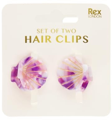 Mini hair claw clips (set of 2) - Seashells