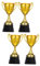 SUPVOX 2 Set Coppa per Cerimonie E Trofei per Scolastici E Competizioni Decorazione per Vincitori 2 Pezzi * 2