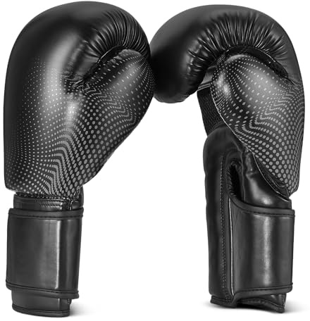 Amazon Basics Boxing Gloves for Men & Women, Sparring, Training, Muay Thai, Kickboxing, MMA, 12 oz