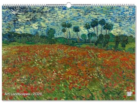 artboxONE Kalender 2026 Art Landscapes Wandkalender A2 2026 Natur