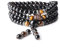 COAI Geschenkideen Glückskette 108 Mala Wickelarmband aus Onyx und Gelbem Tigerauge mit Buddha Charm