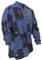 Shopoholic Fashion Herrenhemd, Stonewashed, Hippie-Hemd mit bedruckten Flicken Gr. L, violett