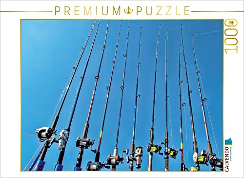CALVENDO Puzzle Ruhig Werden - Angeln | 1000 Teile Lege-Größe 64 x 48 cm Foto-Puzzle für glückliche Stunden