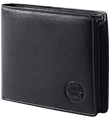 FC Bayern München Portefeuille en cuir FCB, Noir , xs
