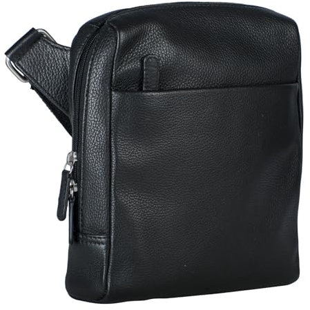 Leonhard Heyden Berlin Zipped Messenger Bag S Black
