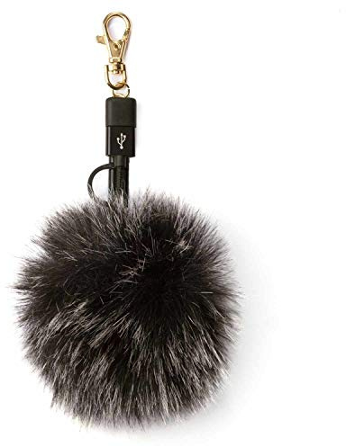 Thumbs Up Pom Pom USB A Micro-USB B/Lightning Black USB cable - USB cables (USB A, Micro-USB B/Lightning, Male/Male, Black, Straight, Straight)