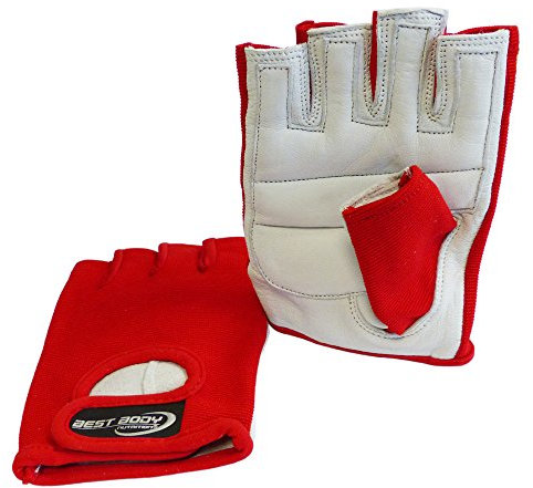 Best Body Nutrition Power Handschuh, Mehrfarbig (rot), L
