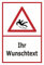 Melis-Folienwerkstatt Aufkleber – Rutsch-Gefahr Wunsch-Text - 15x10cm – 20 VAR S00018-108-B