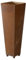 ecosoul Grand pot de fleurs carré conique en métal rouillé pour planter 75 cm