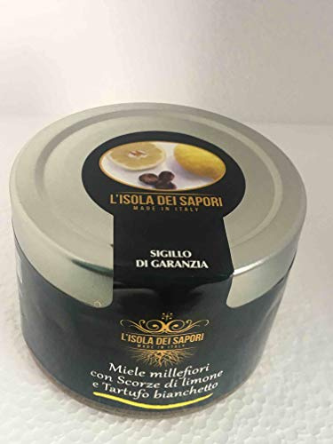 15 x 100 gr - Miele millefiori con scorza di limone e tartufo bianchetto, lavorata a Laconi dagli artigiani dell'Isola dei Sapori