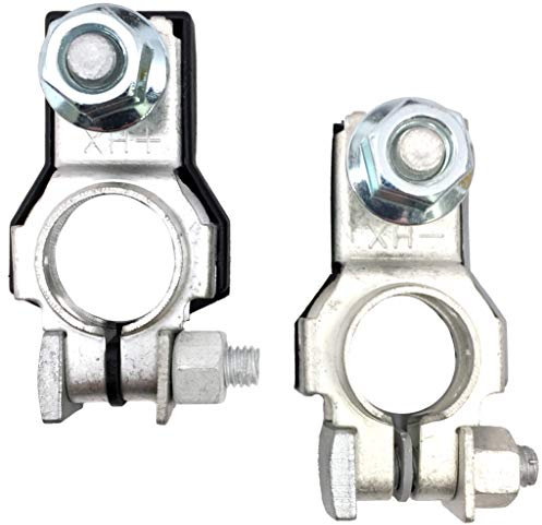 BATTERY TERMINAL | POSITIVE & NEGATIVE SET | OEM | Car Cable Connector Clamp | + - Top Post