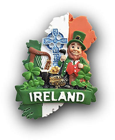 3D Irland Kühlschrank Kühlschrankmagnet Tourist Souvenirs Handmade Harz Handwerk Magnetischen Aufkleber Home Küche Dekoration Reise Geschenk