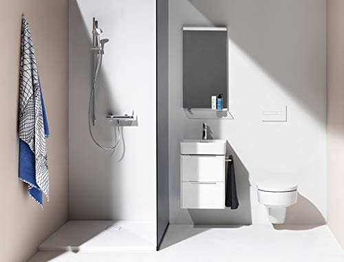 Laufen VAL Möbel-Waschtisch, 1 Hahnloch, mit Überlauf, 550x420, weiß, Farbe: Weiß mit LCC - H8102824001041