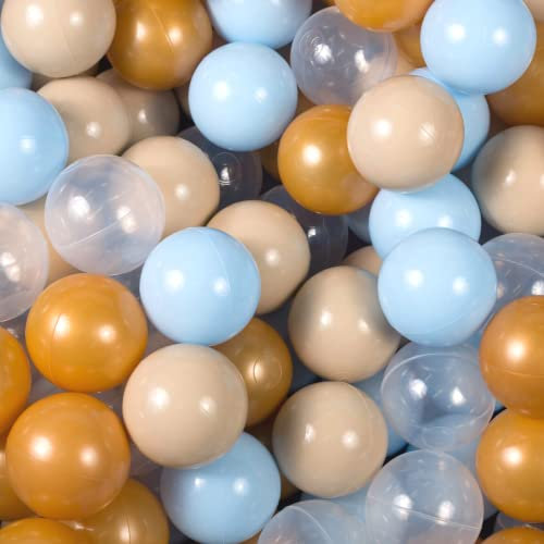 MEOWBABY Bälle Bällebad – Bällebad Bälle 7cm – Plastikbälle für Baby & Kinder – Spielbälle für Bällebad – Bunte Bälle – Bälle Baby