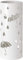 Baroni Home Porte-Parapluie Cylindrique en Métal Design Moderne, avec Bac d'égouttement Extractible et Crochets Intérieur, Blanc, 19x19x49 cm