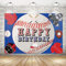 Baseball Sport Thema Party Dekorationen Baseball Happy Birthday Hintergrund Banner für Kinder Jugendliche | Baseball Hintergrund Banner Dekorationen Geburtstag Baby Shower Party Supplies 180,3 x 124,5