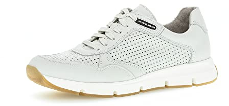 Pius Gabor Herren Sneaker Low,Halbschuhe,zertifiziertes Leder,Wechselfußbett,Superflex Sohle,Men's,man,Halbschuhe,Off-White,44.5 EU / 10 UK