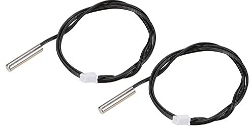 sourcing map Sonda de Sensor de Temperatura 5K 2uds, Sonda de Sensor Térmico NTC de Acero Inoxidable de 50cm, Cable de Extensión para Termómetro Digital