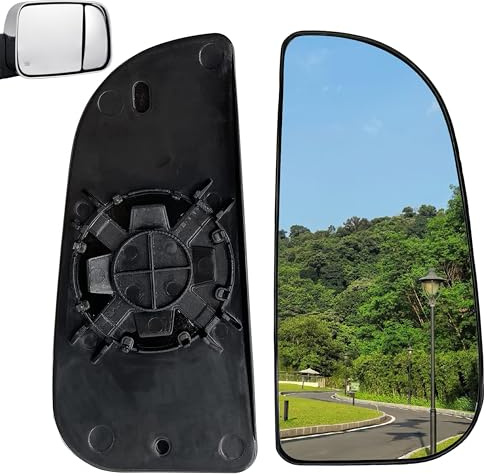 68067730AA Ram Passenger Side Lower Mirror Glass Compatible with 2009-2020 Dodge Ram 1500 2500 3500 4500 5500 Towing Mirror Ram Right Pass Convex Lower Mirror Glass with Bracket