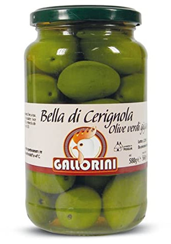 OLIVE VERDI GIGANTI BELLA DI CERIGNOLA IN VASO 310 GR PESO SGOCCIOLATO