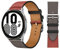 KIMAIXA Cinturino Sportivo Per Samsung Galaxy Watch 3 45Mm/Galaxy Watch 46Mm/Gear S3 Frontier Classic, 22Mm Bracciale In Pelle Cinturino Per Uomo Donna, Rosso-Etain