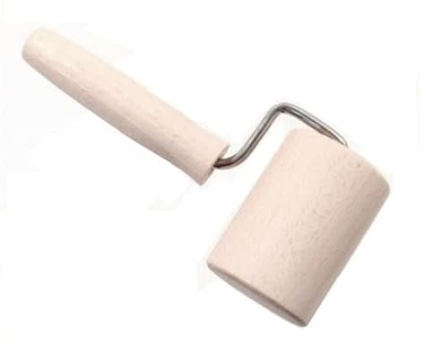 MINI RULLO MATTARELLO DA CUCINA IN LEGNO 70 mm CON MANICO SINGOLO