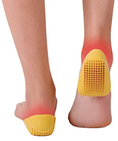 Tuli's Talloniere per Tallonite - Talloniera Classica in PVC Multistrato e Flessibile per l'Assorbimento degli Urti - Sollievo Dolori al Tallone, alla Fascia Piede, Tibia - 15x9x0,1cm Misura Large