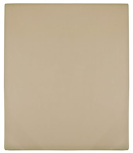 vidaXL Spannbettlaken Spannbetttuch Bettwäsche Betttuch Bettlaken Spannlaken Laken Spannleintuch für Einzelbett Jersey Taupe 90x200cm Baumwolle