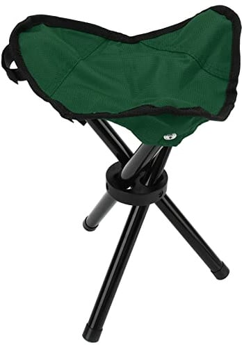 Qiilu Faltbare Campinghocker Campinghocker Camping Stativ Hocker Tragbar Faltbar Leicht Camping Stativ Sitz für Wandern Jagd Walking Angeln Reisen